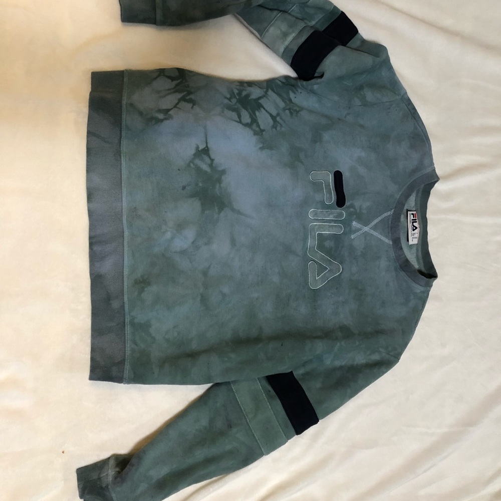 Fila Forest Green Tie Dyed Sweatshirt
